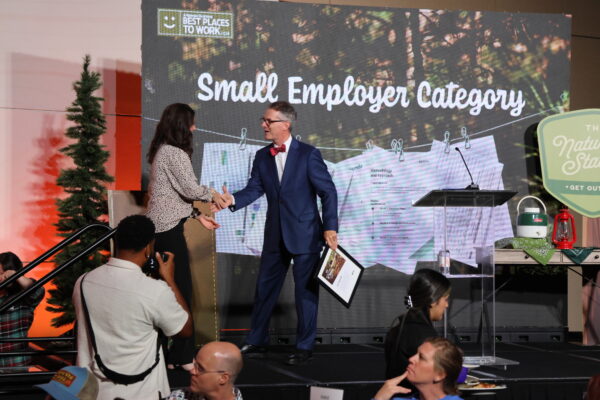 JTS rep receives award on stage